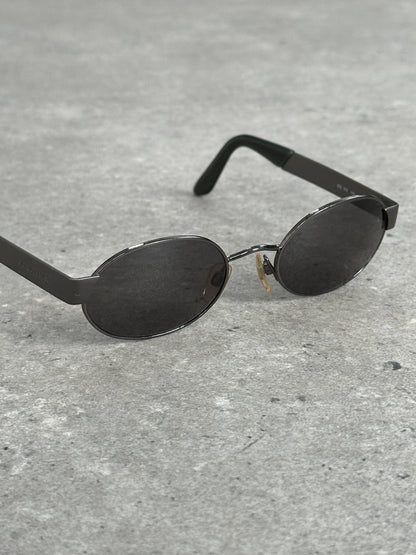 Giorgio Armani 1990s Oval Logo Sunglasses