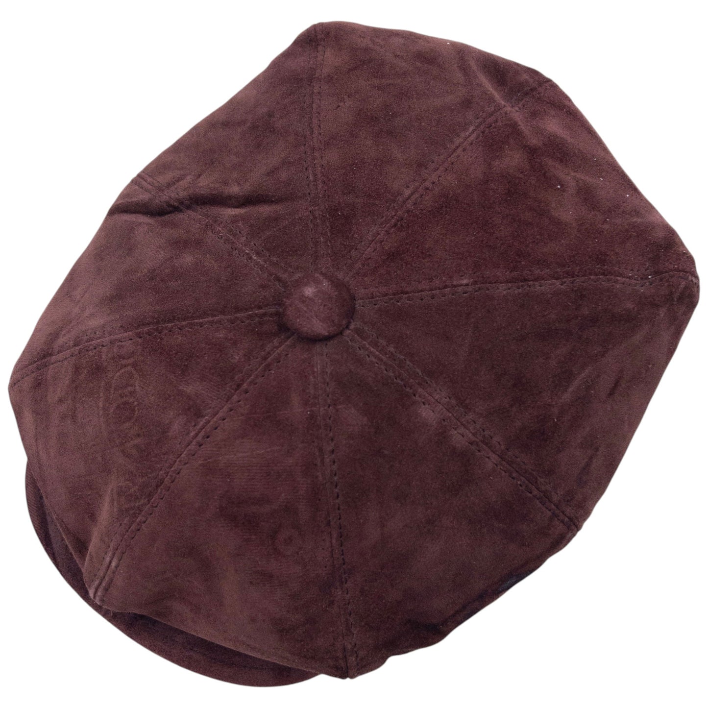 Vintage Burberry Suede Flat Cap Hat Size M