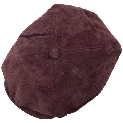 Vintage Burberry Suede Flat Cap Hat Size M