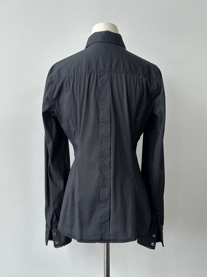 Dolce & Gabbana 1990s Dagger Collar Fitted Shirt - S-M