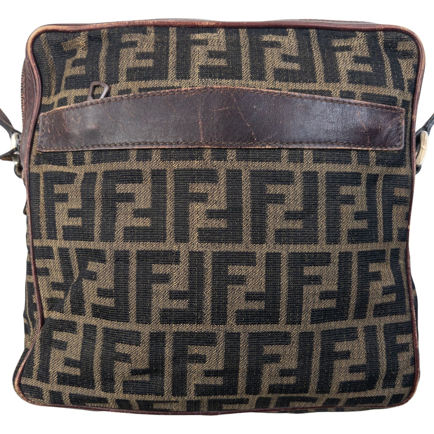 Vintage 90s Fendi Monogram Crossbody Bag | O/S, Brown