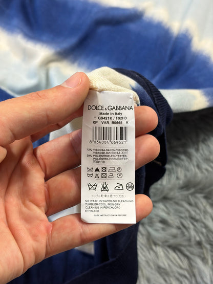 Dolce & Gabbana Ombré Waterfall Lightweight Knit Jumper - M | O/S, Blue