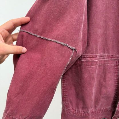 90’s Stone Island Reversible Tela Stella Jacket (L) | Large, Burgundy