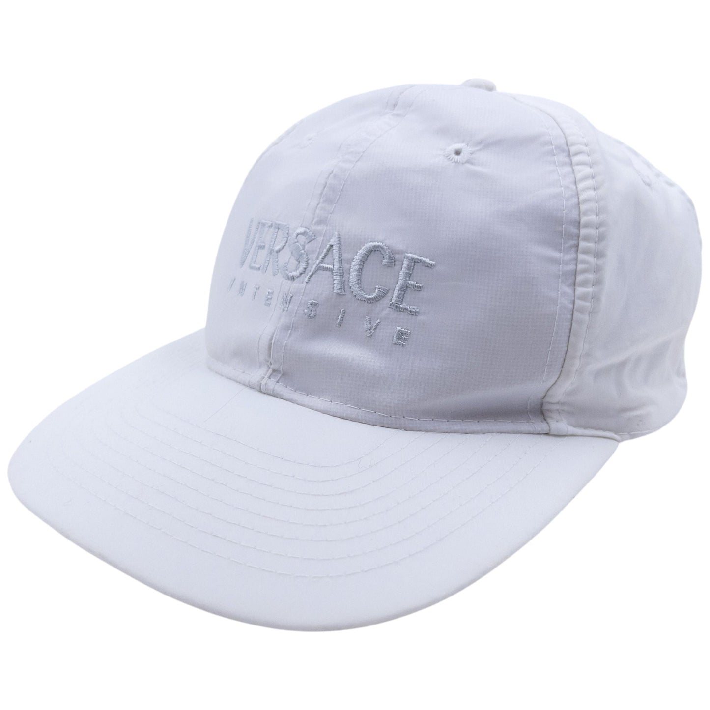 Vintage 2000s Versace Intensive Embroidered Hat | O/S, Red