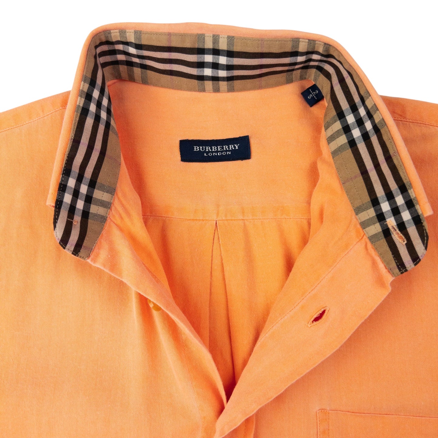 Vintage Burberry Nova Check Cuff Long Sleeve Button Up Shirt Size S