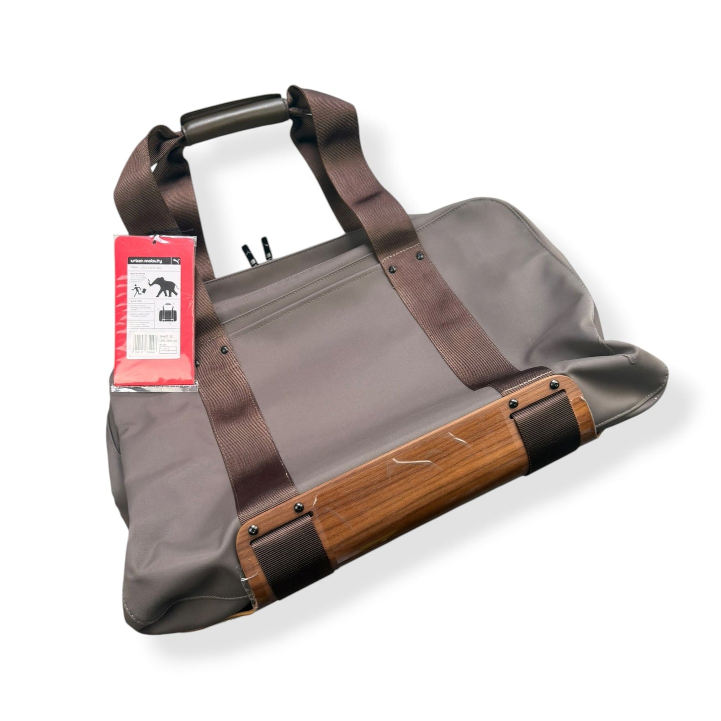 2000's Puma Urban Mobility Wood Panel Cargo Bag | O/S, Brown