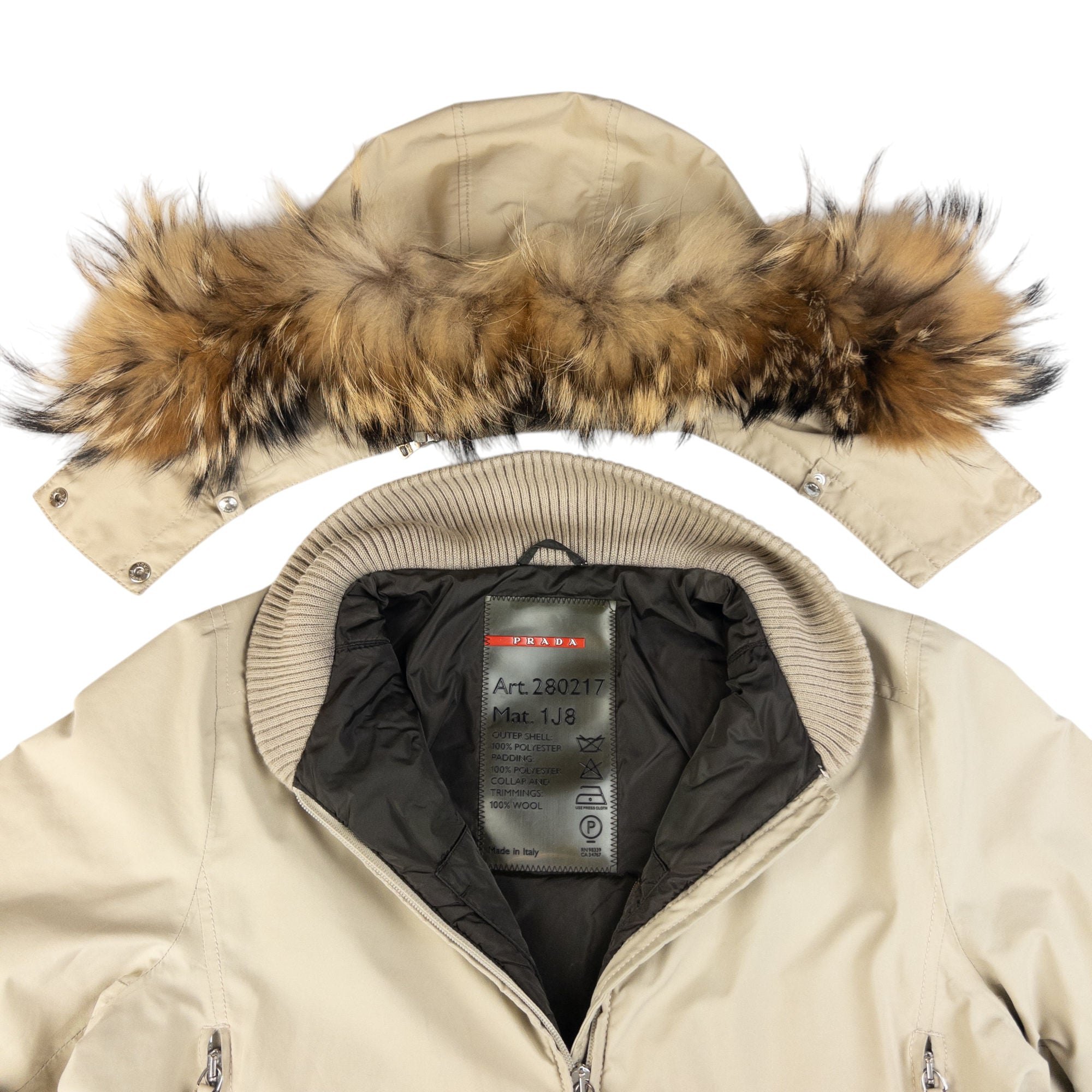 ジャケット・アウター PRADA SPORTS fur jacket Prada // Sport Removable Fur Jacket – VSP Consignment