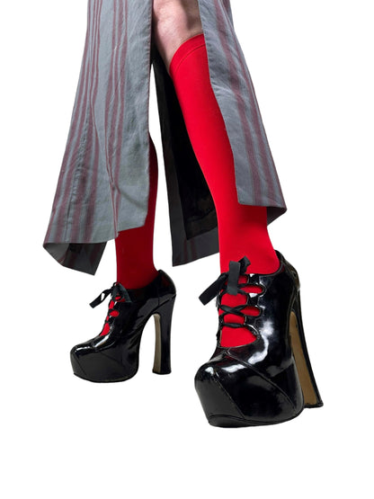 F/W 1993 Vivienne Westwood Elevated Ghillie platform heels