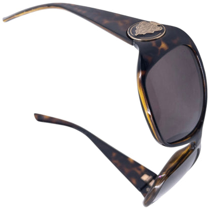 Vintage 2000s Gucci Tortoise Shell Crest Sunglasses | O/S, Brown