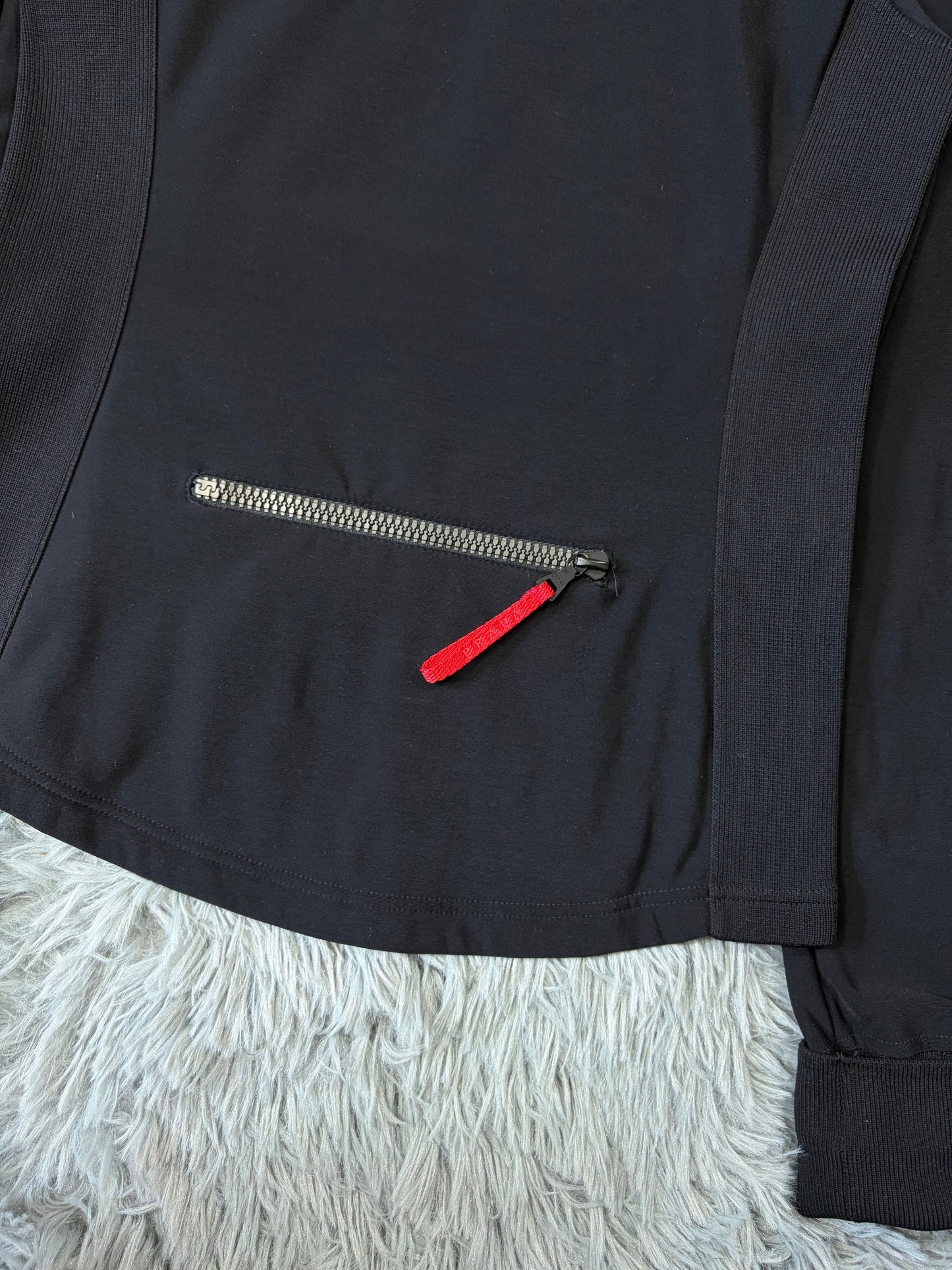 Prada Sport AW00 Nylon Stretch Contrast Seam Stash Pullover - XS/S | O/S, Multicoloured
