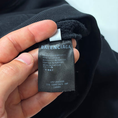 Balenciaga 2018 Speed Hunters Cropped Graphic Hoodie - S | Default Title, Black