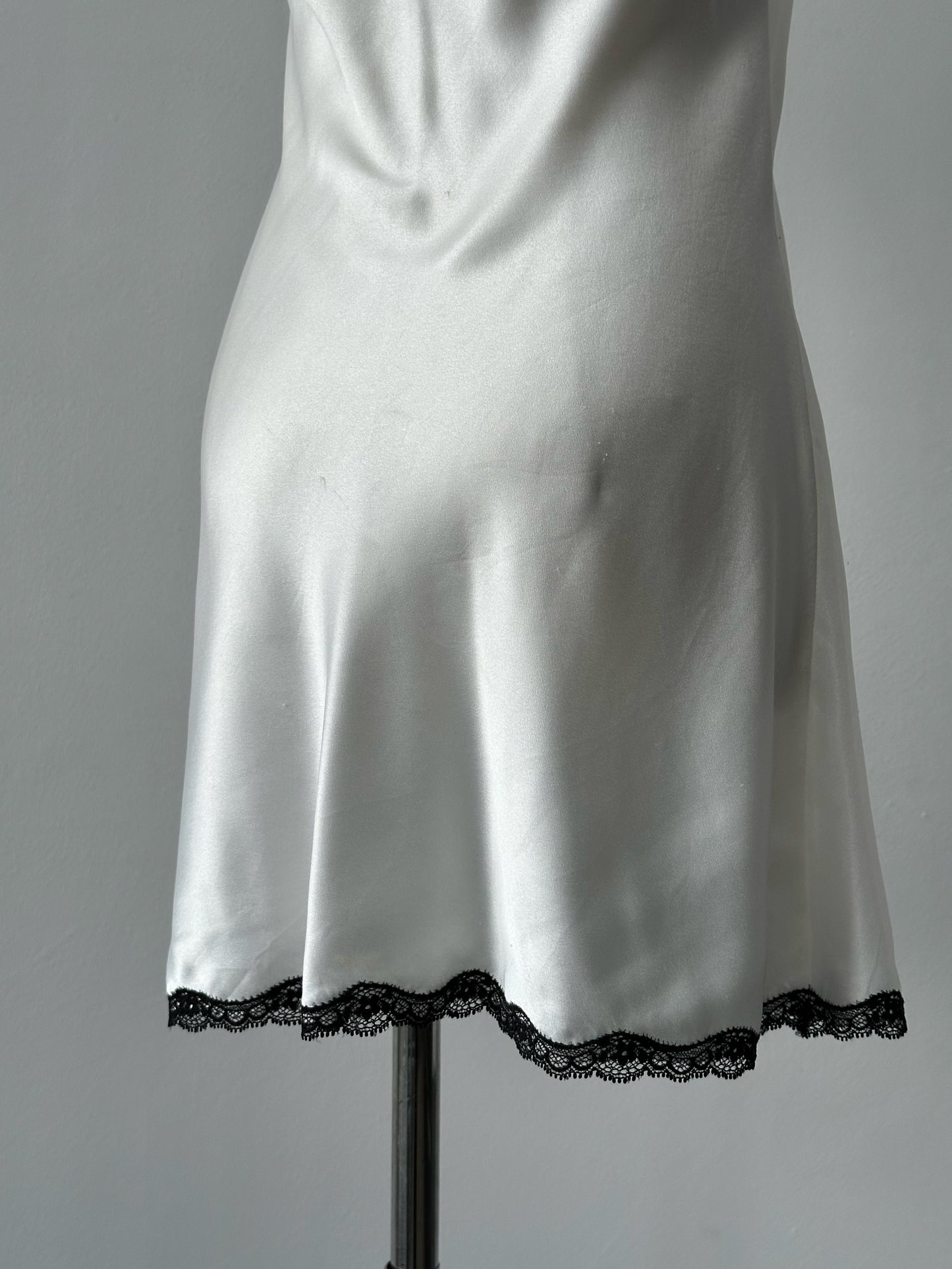 Victoria's Secret 2000s Satin Lace Mini Slip Dress - XS/S