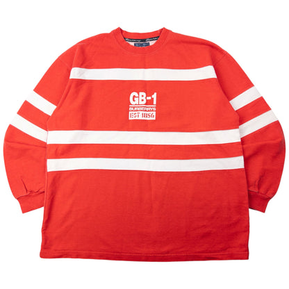Vintage 90s Burberry Blues GB-1 Striped Sweatshirt Size XL | XL, Multicoloured