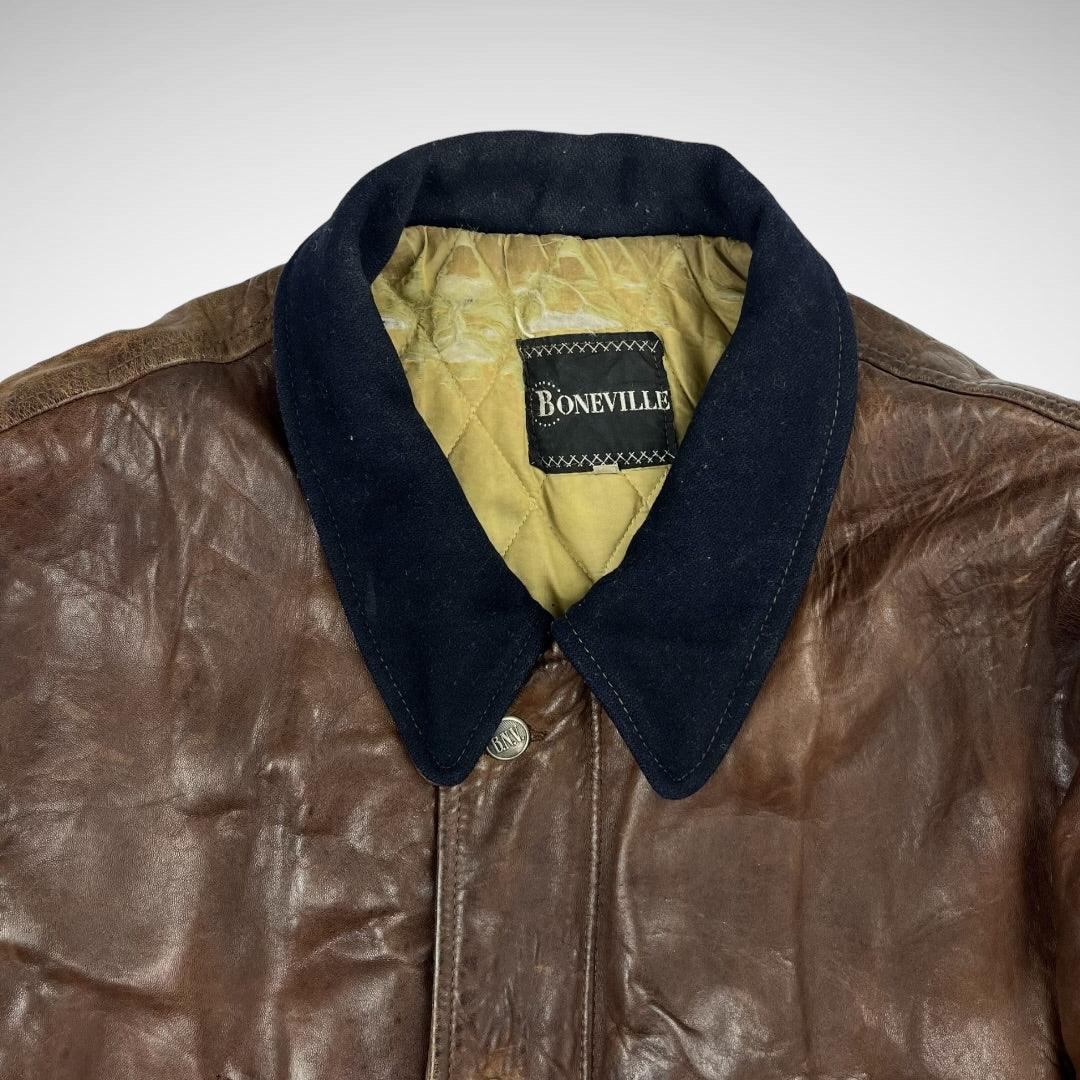 Boneville Quilted Leather Jacket (1980s) - Known Source