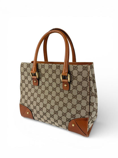 2010s Gucci GG Monogram Nailhead Mini Tote Handbag | O/S, Multicoloured