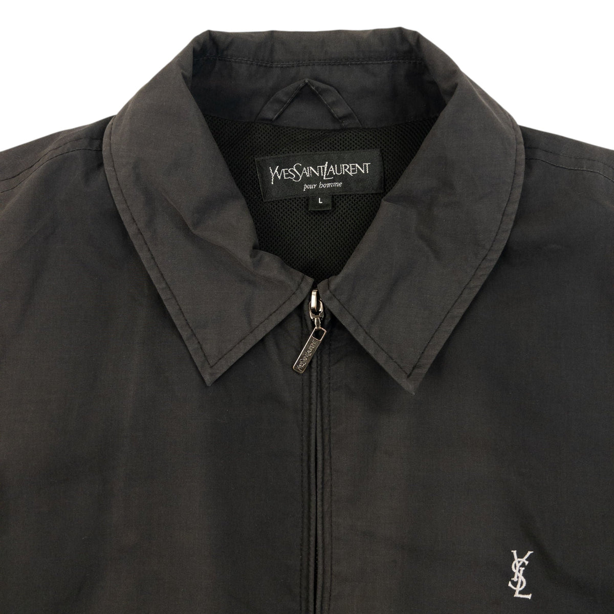 Vintage 2000s YSL Yves Saint Laurent Zip Up Jacket Size L | Large, Black