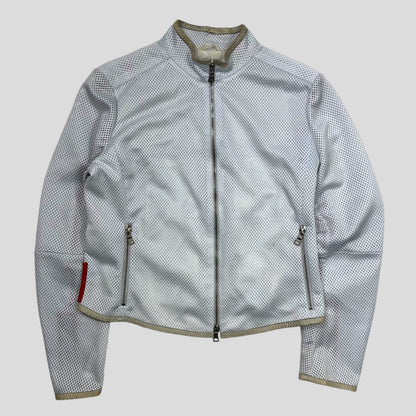 Prada Sport SS00 Technical Mesh Moto Jacket - IT46 | Small, Blue
