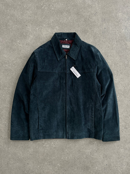 Balmain Paris 1990s Suede Zip Jacket - L