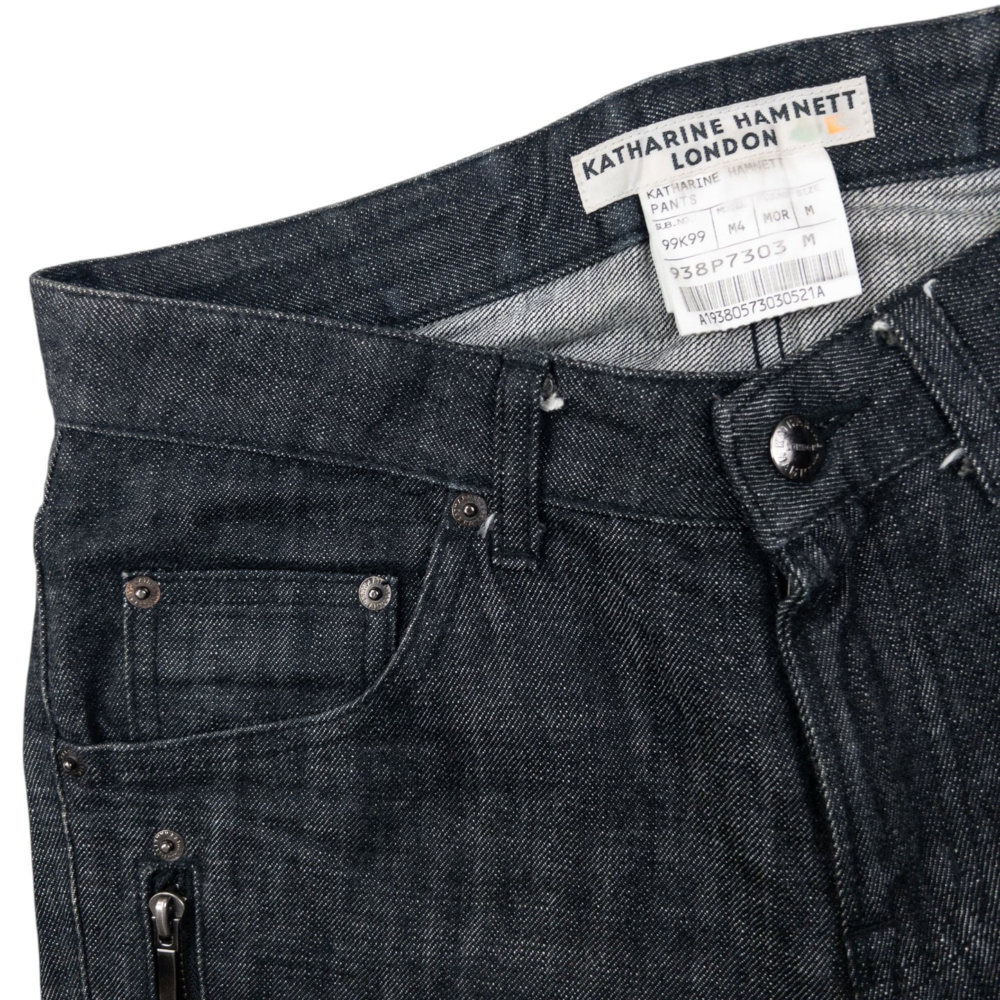 Vintage Katharine Hamnett Cropped Denim Jeans Size W29 | W29, Black
