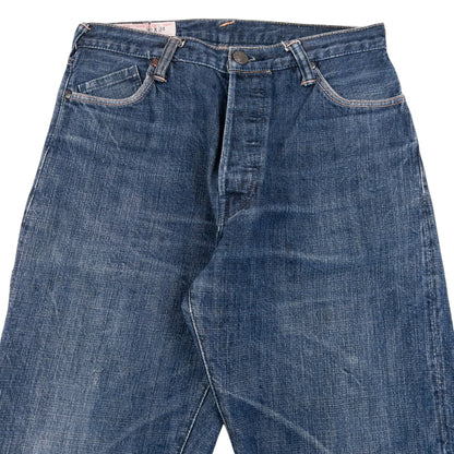 Vintage 90s Evisu Yamane Embroidered Gull Japanese Denim Jeans Size W29 | W29, Multicoloured