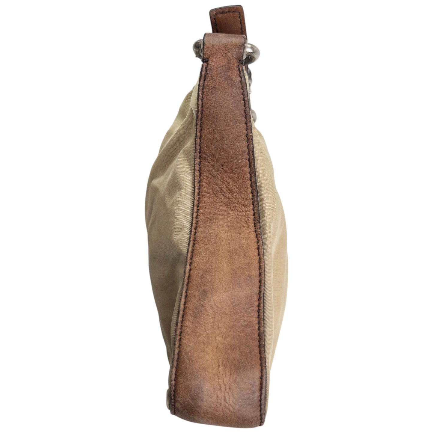 Vintage 2000s Prada Shoulder Bag | O/S, Beige