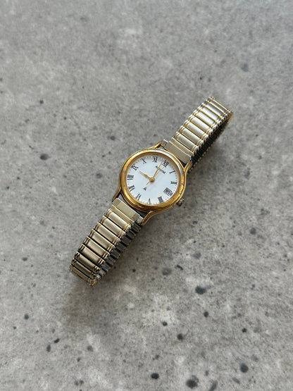 Accurist 1990s Gold Tone Quartz Watch