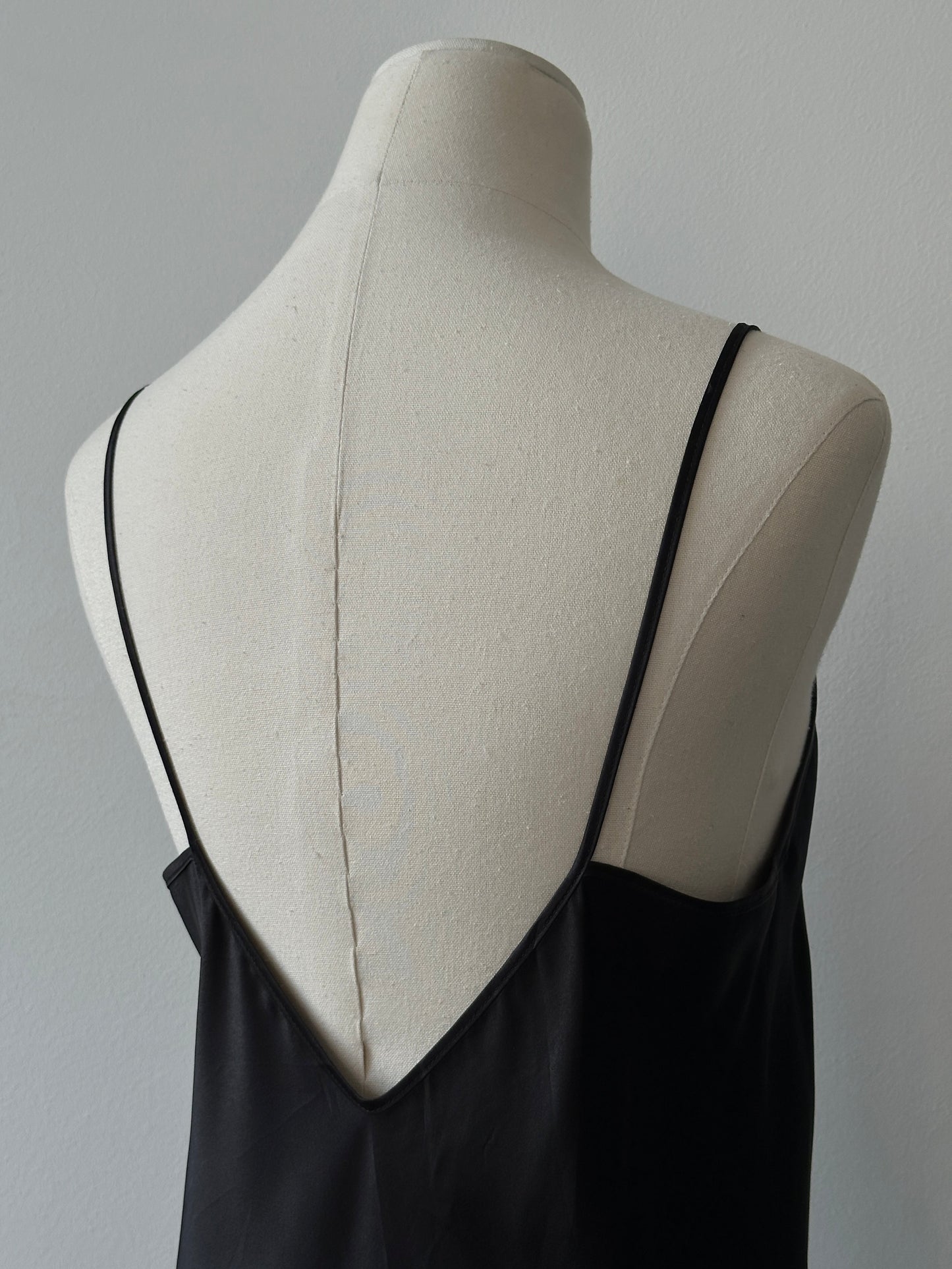 Vintage 1990s Satin Sleeveless Dress - M