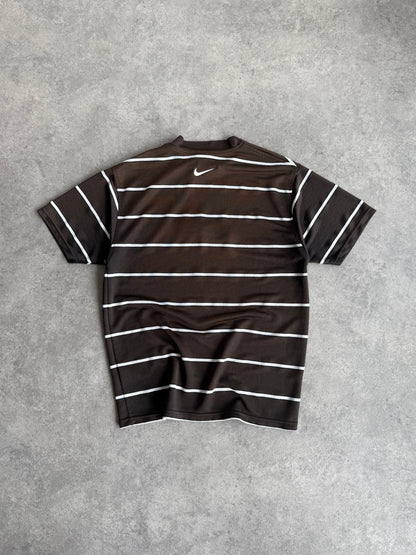 nike 1990s heavyweight striped t-shirt (m)