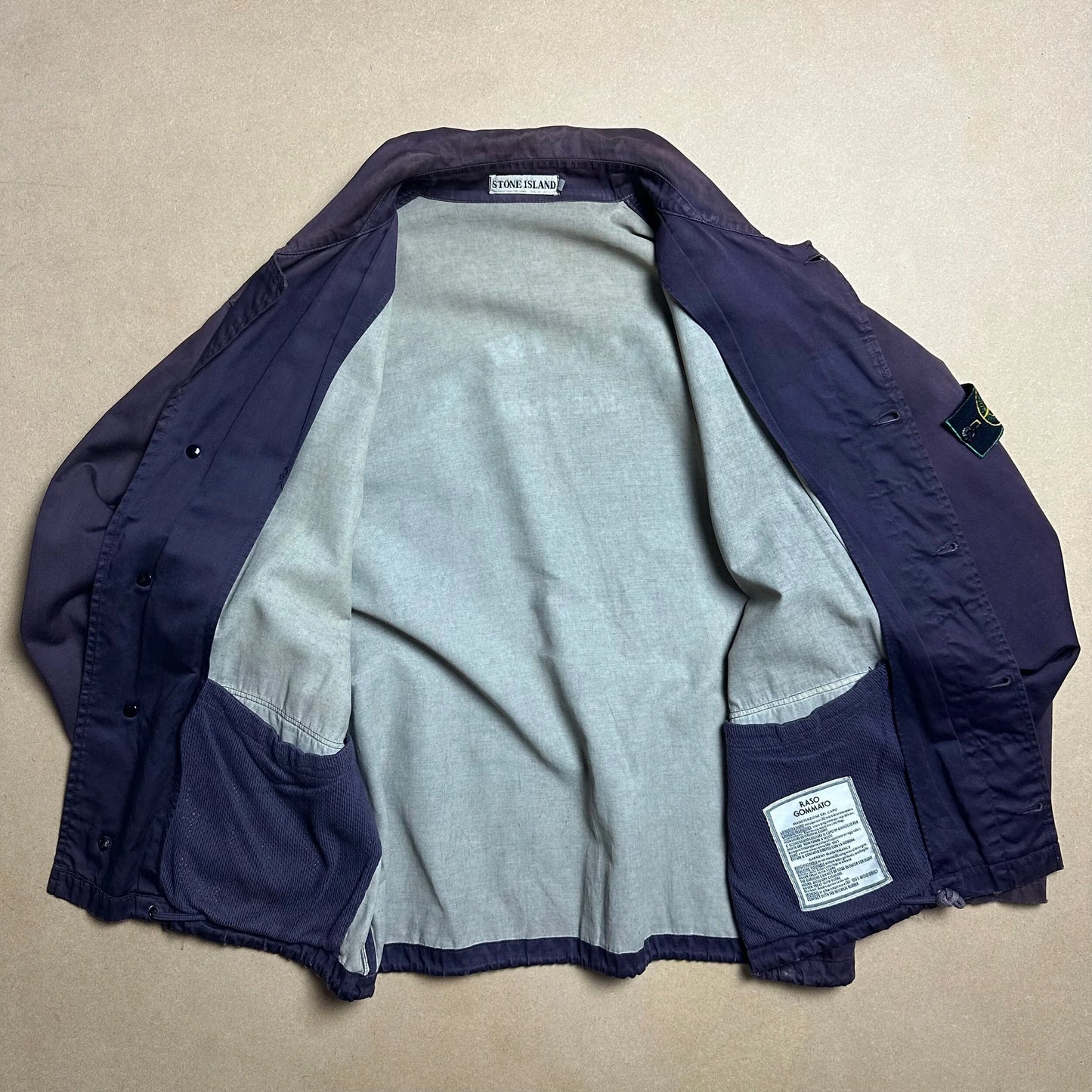 S/S 1993 Midnight Blue Raso Gommato Life Safer Blouson Jacket