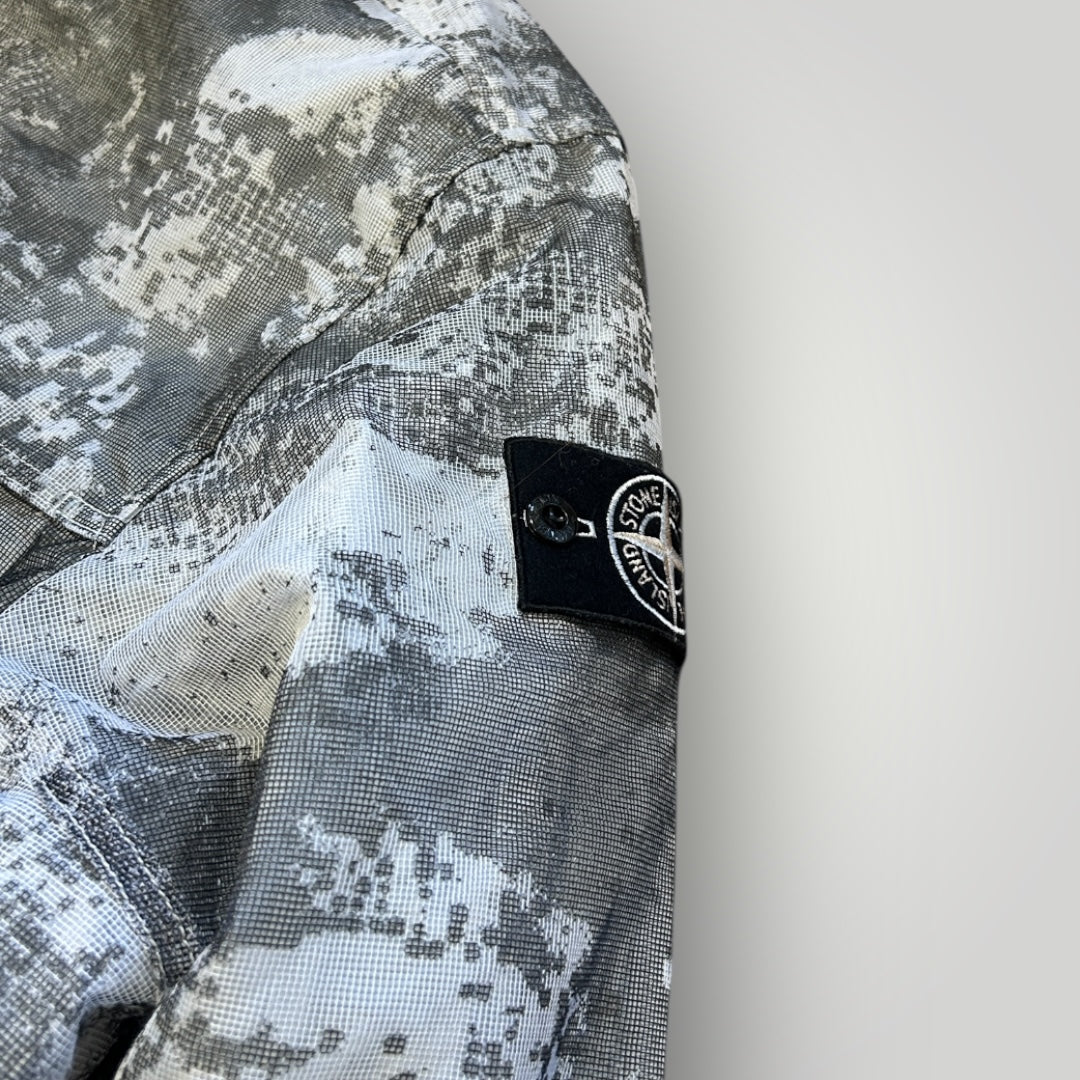 Stone Island Desert Dissolving Grid Camo Mesh Jacket L BNWT