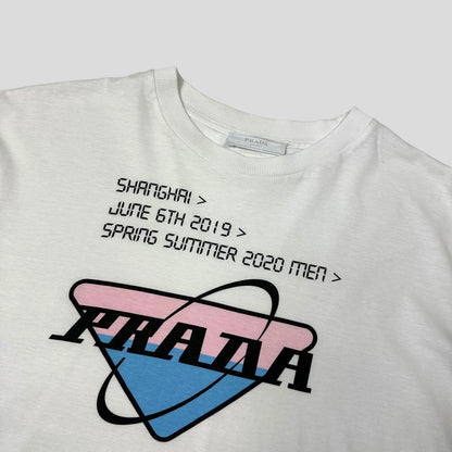 Prada 2020 Shanghai Store Opening Triangle Graphic T-shirt - M/L | Default Title, Red