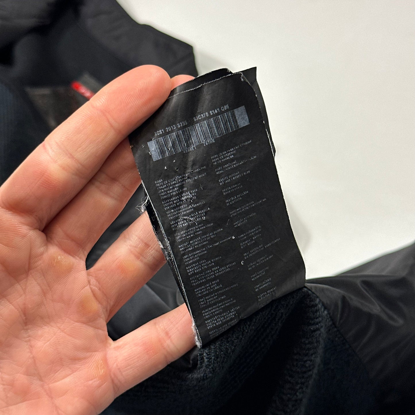 Prada Sport 2013 Minimalistic Nylon Panelled Moto Jacket - S | Default Title, Black