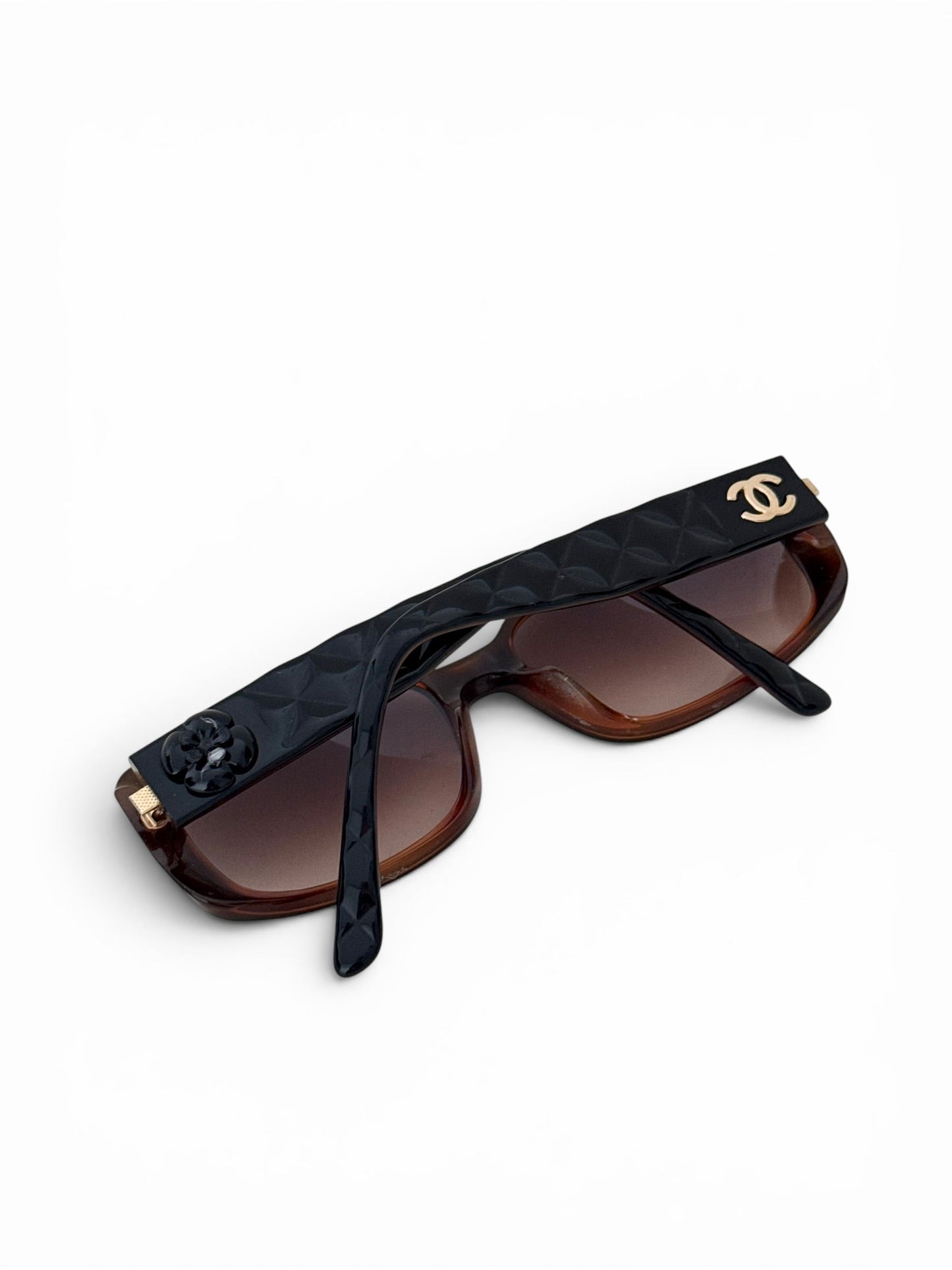 2000s Chanel Matelasse Sunglasses | O/S, Brown