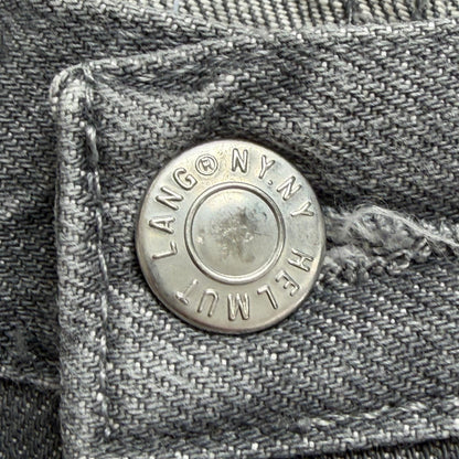 1990s helmut lang bootcut denim jeans | O/S, Gray