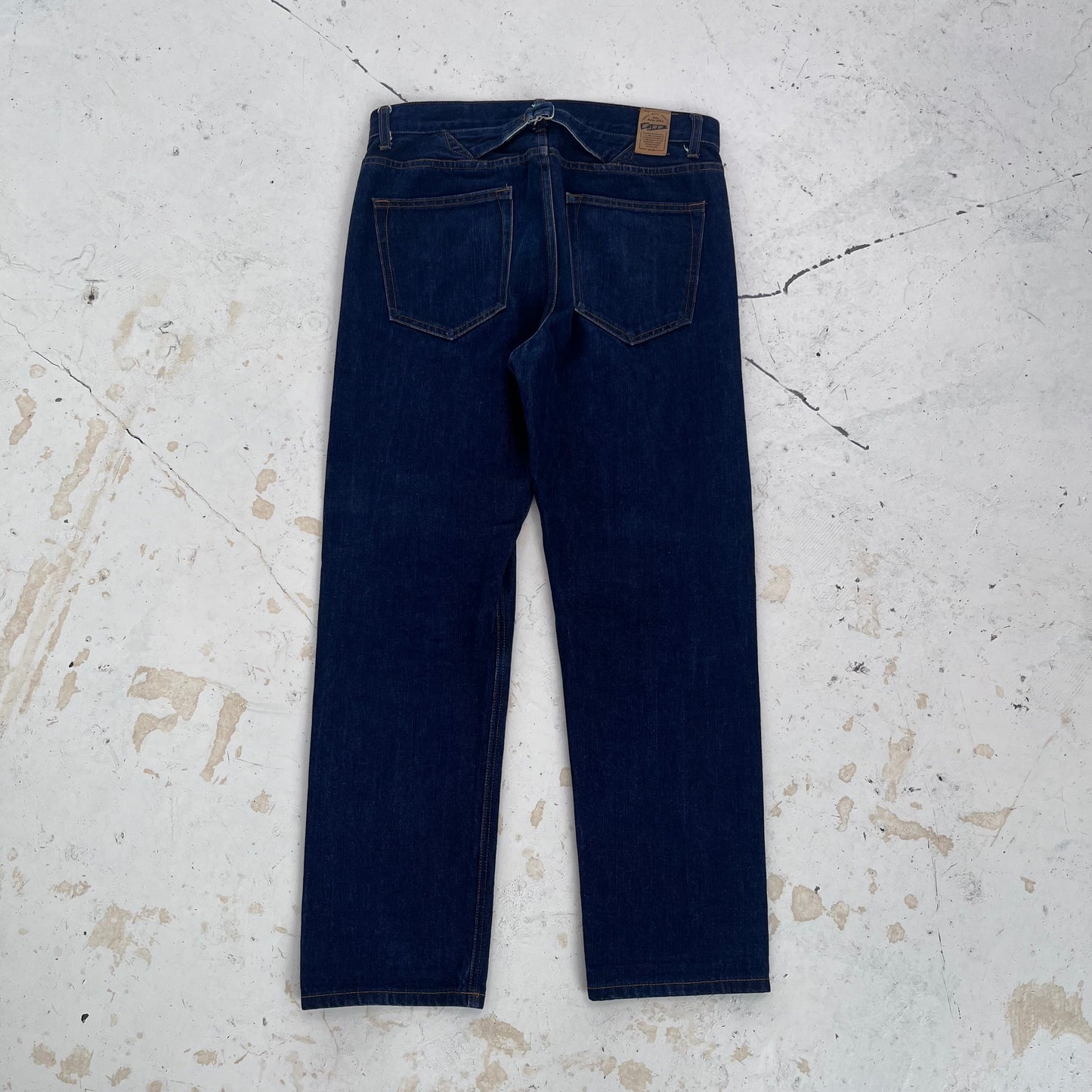 vintage selvedge buckle back denim | Blue, Blue