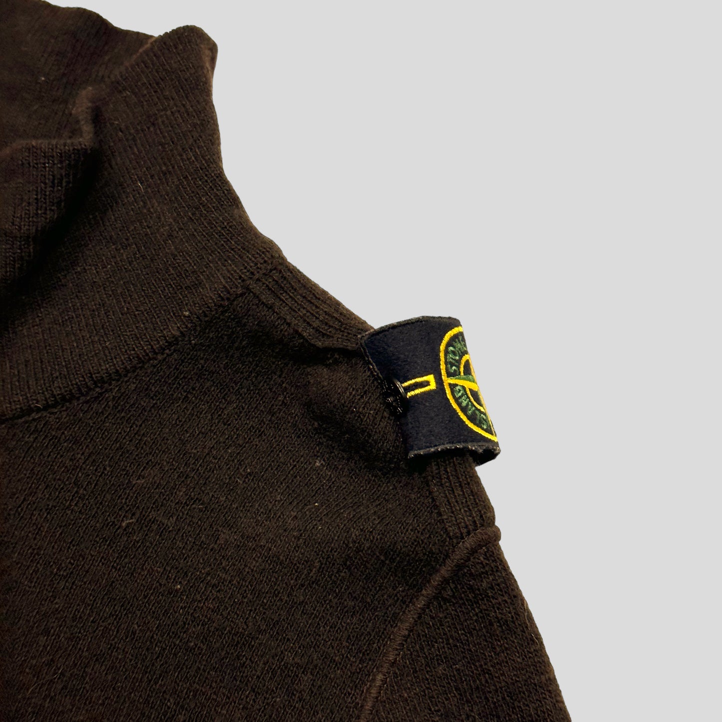 Stone Island AW06 Shoulder Badge Knitted Cardigan - M