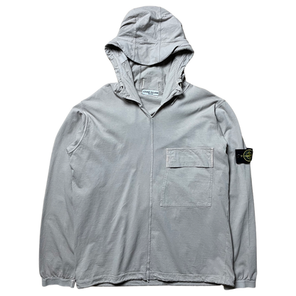 S/S 2008 Cloud Grey Triple Cotton Sniper Hood Single Pocket Pullover Hoodie
