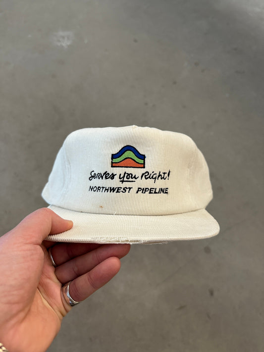 1990's Serves You Right Cord Cap | O/S, Beige