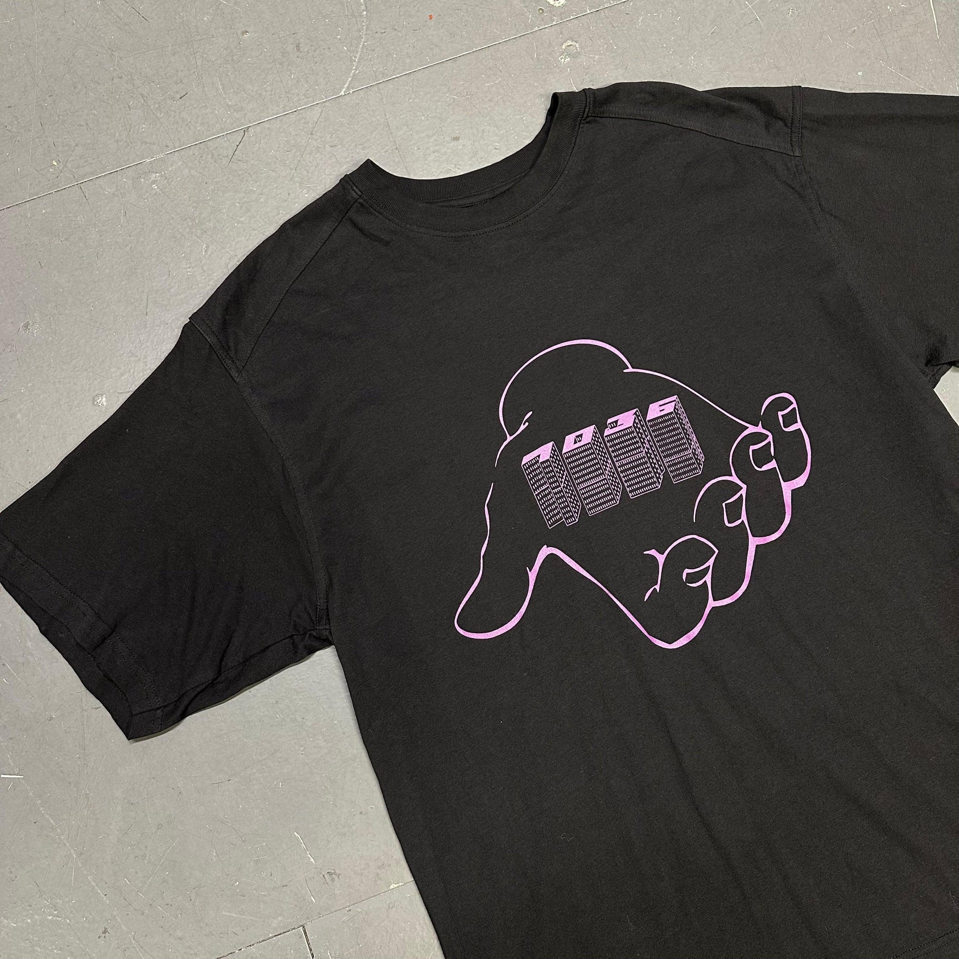 1036 Hand Tee In Black & Purple ( 2022 ) - Known Source