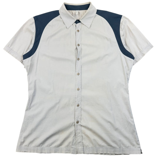 Vintage 1999 Miu Miu Short Sleeve Button Up Shirt Size M | Medium, Grey