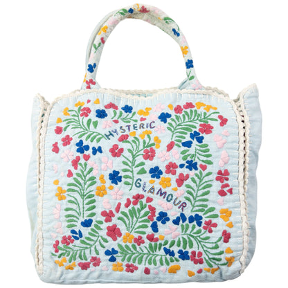 Vintage 90s Hysteric Glamour Embroidered Floral Handbag | O/S, Red