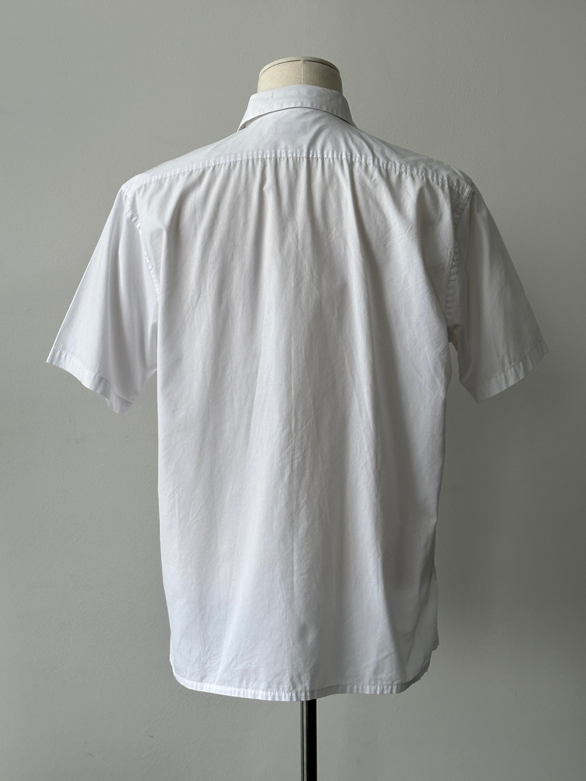 Yves Saint Laurent Pour Homme 2000s Cotton Short Sleeve Shirt - L