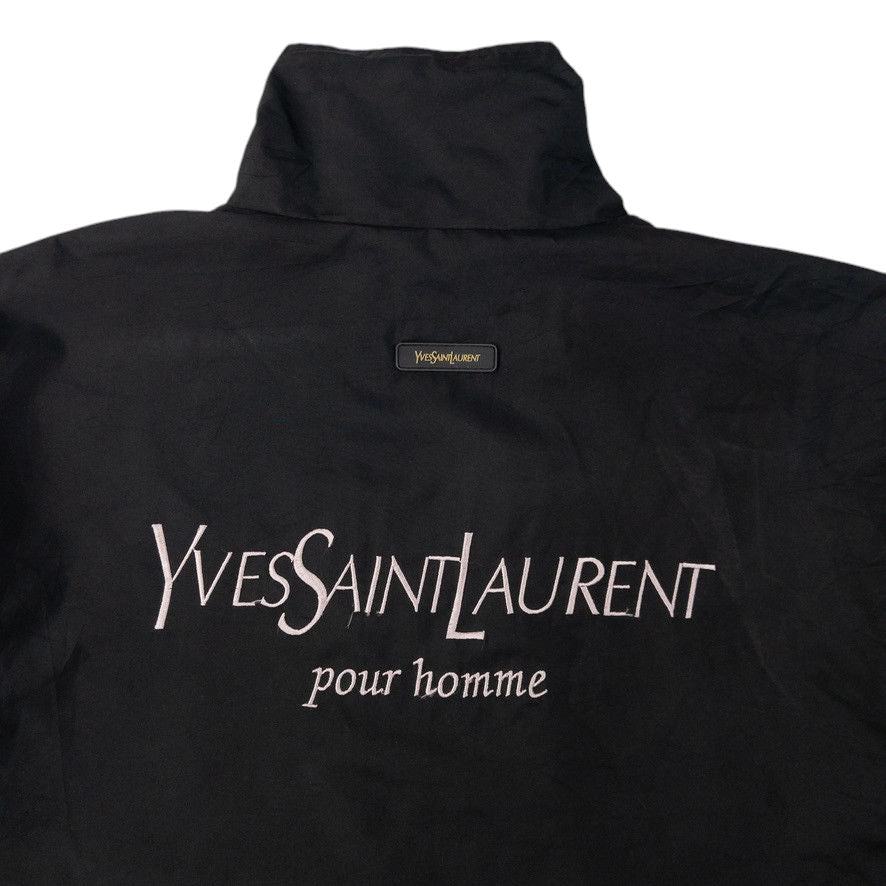 Vintage YSL Yves Saint Laurent Zip Up Jacket Size M | Large, Black