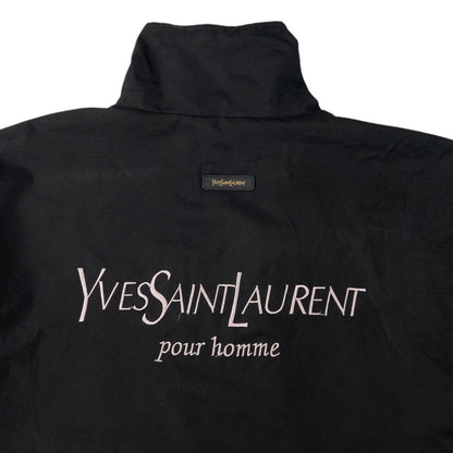 Vintage YSL Yves Saint Laurent Zip Up Jacket Size M | Large, Black