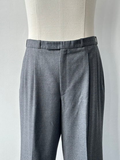 Christian Dior Monsieur 1990s Pure Brushed Wool Straight Leg Trouser - W36