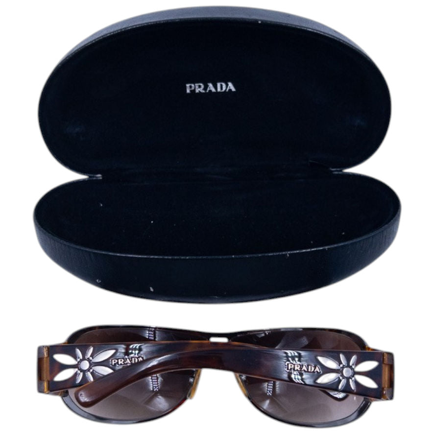 Vintage Prada FlowerTortoise Shell Sunglasses