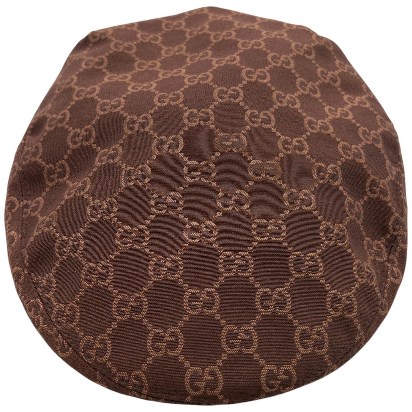 Vintage 2000s Gucci Monogram Flat Cap Size L | O/S, Brown