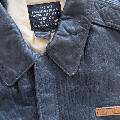 Avirex 'Honolulu Lu-Lu' 90's A2 Leather Flight Jacket - XS | XS / S, Red