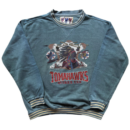 Avirex Tomahawks 90's Sweatshirt - S | Small, Teal
