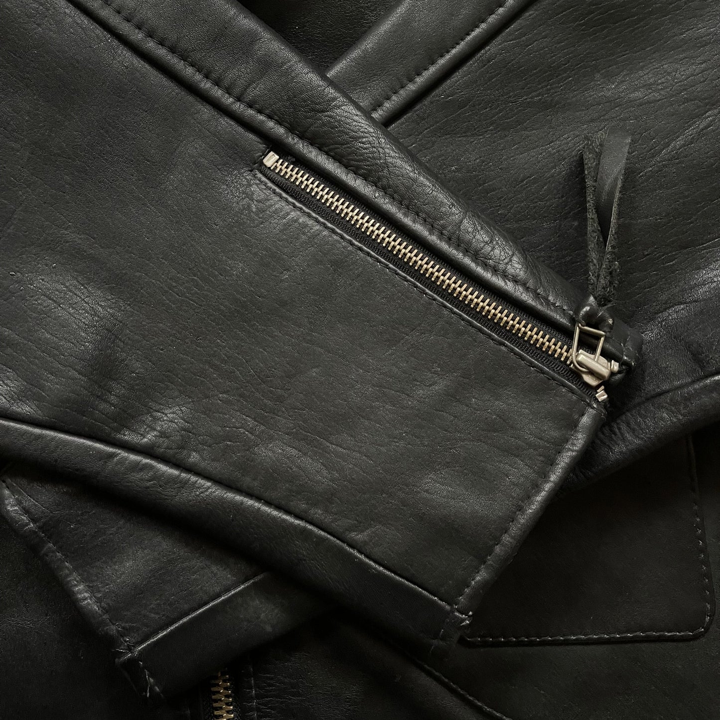 Avirex Leather Biker Jacket - L